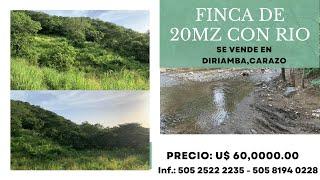 Bienes raíces nicaragua - Venta de finca de 20mz con rio en carazo (Cod: VFP-66)