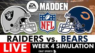 Raiders LIVE Madden Simulation Watch Party | NFL Week 4 vs. Bears (Madden 26 Rosters)