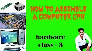 How to assemble a computer CPU || step by step||