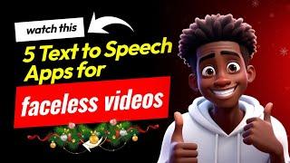 5 TEXT TO SPEECH APPS FOR AI FACELESS VIDEOS