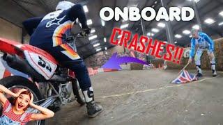 UK Flattrack | CRASHES & CLOSE RACING | onboard at champions