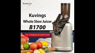 Kuvings Whole Slow Juicer B1700  PR & Recipe - 3 in 1 Multi-Function