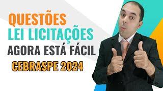 Concurso TSE UNIFICADO 2024 - NOVA LEI LICITAÇÕES FÁCIL DE SER ENTENDIDO - QUESTÕES CEBRASPE /CESPE