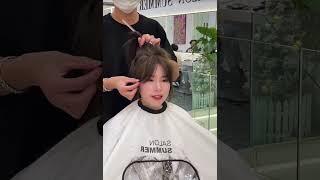 Cute Asian girl haircuts hair dye hair style medium length natural look hair style korean style