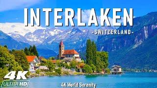 Interlaken 4K ️ Explore Majestic Mountains, Sparkling Lakes, and Adventure in the Swiss Alps 