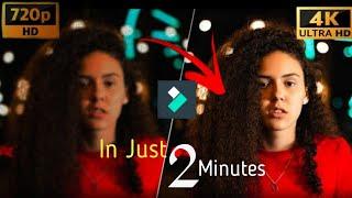how to convert video into 4k in filmora 12