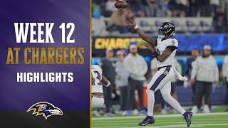 Highlights: Ravens Top Plays vs. Chargers, Week 12 | Baltimore Ravens