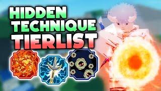 10 BEST HIDDEN TECHNIQUES TIERLIST | Shinobi Life 2