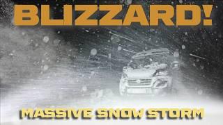 BLIZZARD! Surviving Massive SNOW STORM Winter Van Life Camping. Riding Out Ice Storm Cozy in RV