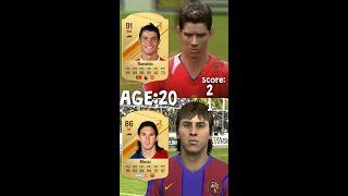 Ronaldo vs Messi at every age in FIFA! #fc24 #fifa #eafc24 #ronaldo #cr7 #messi