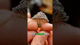 Vintage Ring Transformation: Chevron Wedding Band & Diamond Earrings!