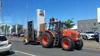 Futaba Tractor  "Oh for Piss Sake!" on Riccarton Road, Upper Riccarton.