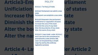 Polity: Article 1to 4