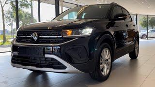 Volkswagen NEW T-Cross Life 2024 Deep Black Pearl 17 Inch Bangalore Walk Around & Detail inside