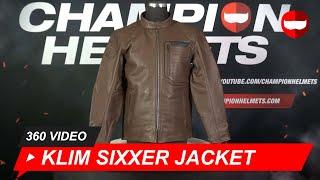 Klim Sixxer Sienna Brown Leather Jacket - ChampionHelmets.com