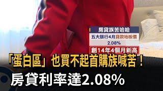 「蛋白區」也買不起首購族喊苦！　房貸利率達2.08%－民視新聞