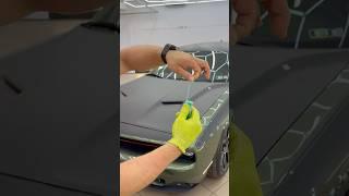 Custom Hood Stripe on Dodge – No Knife!