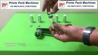 Vial cap sealing machine | How to use a vial crimper | Manual vial sealer | low cost vial sealing