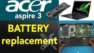 Acer Aspire 3  N19c1 laptop Battery Replacement guide