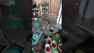 Automatic rotary paste sauce cup filling sealing machine