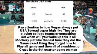 Rigged USA “COMEBACK” vs Serbia | How much will Vegas keep mocking you people WAKE UP !! #nba