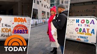 Hoda Kotb posters line the plaza: See her reaction to the surprise!