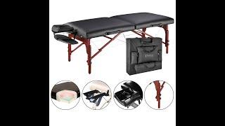 Master Montclair Black 71cm Portable Massage Table in Details!