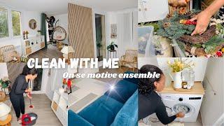 CLEAN WITH ME • MOTIVATION | J’INSTALLE LES NOUVEAUX RIDEAUX | RECETTE |  INVENTAIRE DÉCO NOEL#clean