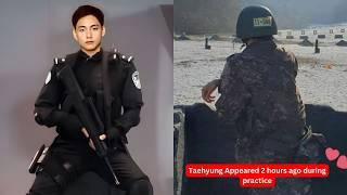 ARMY shocked! Taehyung appeared during military training 2 hours ago