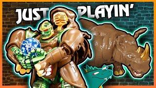 JUST PLAYIN' with the Masterpiece RHINOX [Beast Wars Transformers]