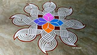 Margazhi madham Rangoli  easy design kolam  simple muggulu