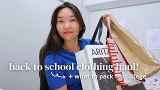 back to school clothing haul 2024 + what to pack for college!! | aritzia & lululemon 