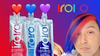 Dying my hair w/ IROIRO in RED, BLUE & PURPLE