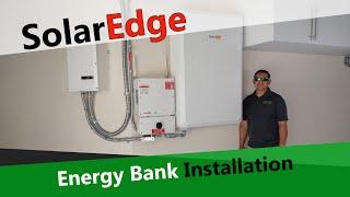 SolarEdge Energy Bank Installation