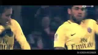 Neymar with alves dancing celebration