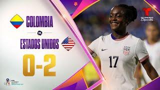 Highlights & Goals: Colombia vs. USA 0-2 | Copa Mundial Femenina Sub-17 | Telemundo Deportes