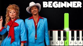 Die With A Smile - Lady Gaga, Bruno Mars | BEGINNER PIANO TUTORIAL + SHEET MUSIC by Betacustic