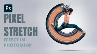 Pixel Stretch Effect In Photoshop | Photoshop Tutorial | Photoshop Vibes