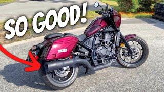 FIRST LOOK At The New Honda Rebel 1100T Vance & Hines Exhaust!