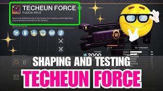 Shaping guide to Techeun Force fusion rifle - Crafting tips to Royal Executioner [Destiny 2]