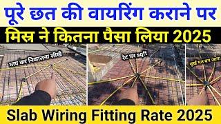 slab wiring rate 2025 | wiring rate per sqft | electrician labour rate | house wiring | room wiring