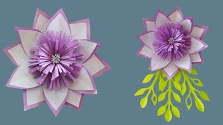 Wall Hanging Paper Flower - Easy Wall Hanging Decor Ideas - Paper Wall Hanging Decor