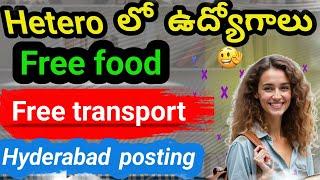 Hetero company walk-in drive|Hetero jobs|Free transport ఇస్తారు|latest hetero company pharma jobs