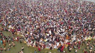 Aerial images of Kumbh Mela as the mega Hindu festival concludes | AFP