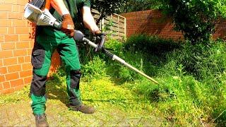 REMOVING Weeds From Yard Areas Or a TYPICAL Gardening DAY In Germany