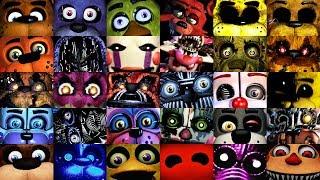 All FNAF Jumpscares in 6 Minutes! (2014-2019) | FNAF 1, 2, 3, 4, SL, PS, UCN, VR