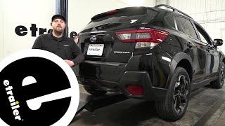 etrailer | Installing the Curt Trailer Hitch Receiver on your 2021 Subaru Crosstrek