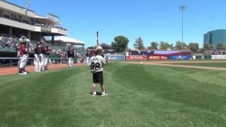 CJ Pope sings the National Anthem 7-24-16