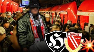 Verrückt: Cottbus-Ultras (100x) greifen Football Team (20x) an!