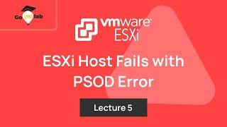 Lecture 5. VMware ESXi 8.x Host Fails with PSOD or Kernel Panic: Troubleshooting Tutorials